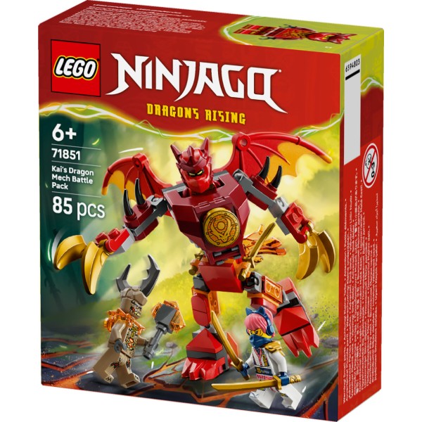 Фото - Конструктор LEGO Ninjago Боевой набор робота Дракона Кая (71851)