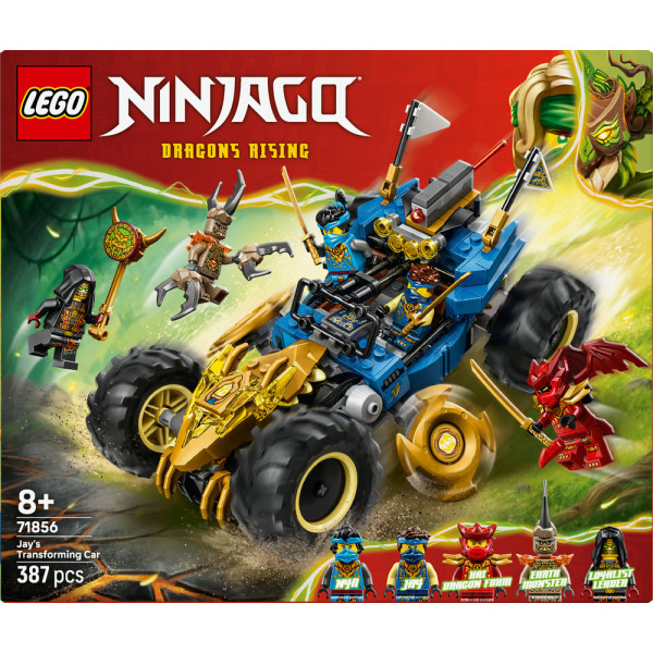 Фото - Конструктор LEGO  Ninjago Автомобіль-трансформер Джея (71856)