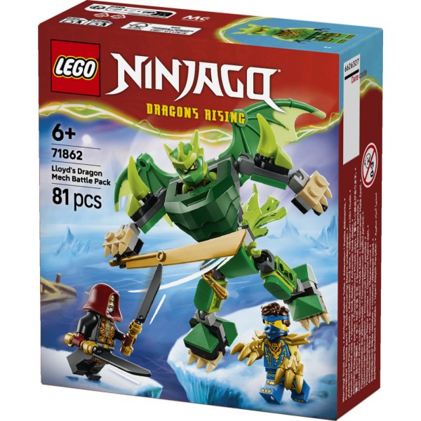 Фото - Конструктор LEGO  Ninjago Бойовий набір робота Дракона Ллойда (71862)