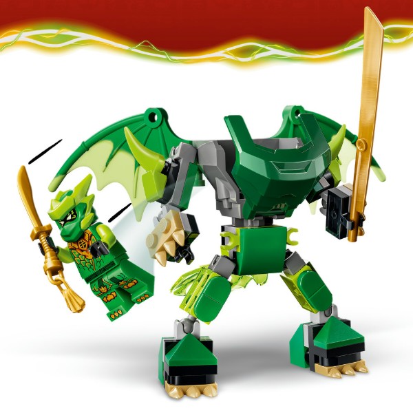 Фото - Конструктор LEGO  Ninjago Бойовий набір робота Дракона Ллойда (71862)