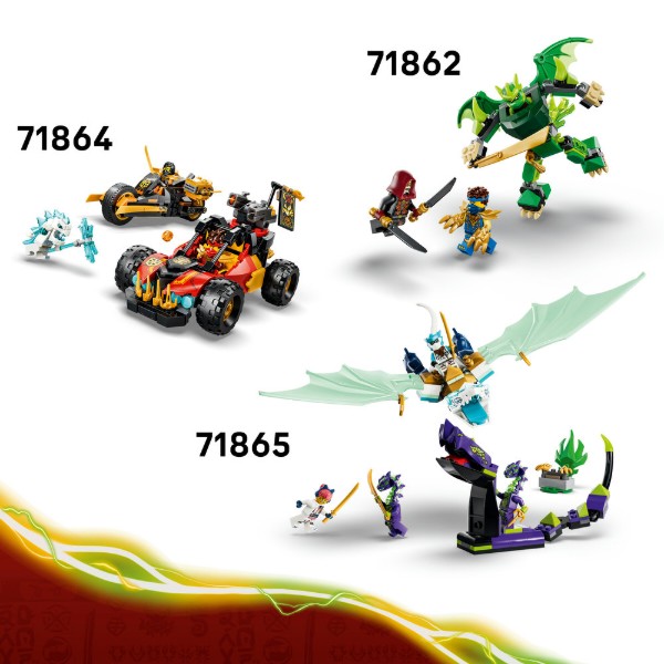 Фото - Конструктор LEGO  Ninjago Бойовий набір робота Дракона Ллойда (71862)