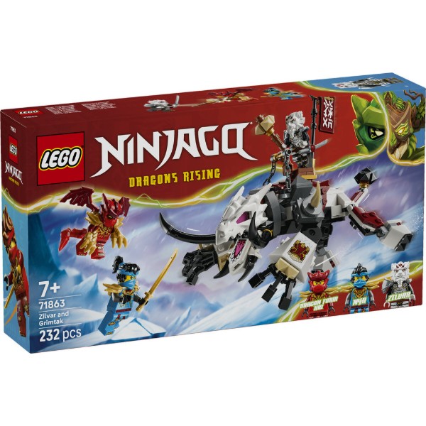 Фото - Конструктор LEGO  Ninjago Зільвар і дракон Гримтак (71863)
