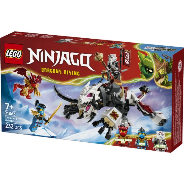 Фото - Конструктор LEGO  Ninjago Зільвар і дракон Гримтак (71863)