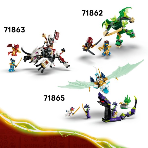 Фото - Конструктор LEGO  Ninjago Бойовий набір робота Дракона Ллойда (71862)