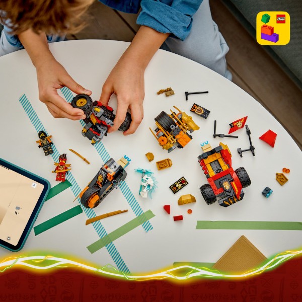 Фото - Конструктор LEGO  Ninjago Комбіновані транспортні засоби Кая та Коула (71864)