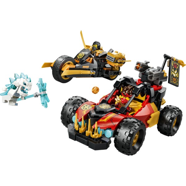 Фото - Конструктор LEGO  Ninjago Комбіновані транспортні засоби Кая та Коула (71864)