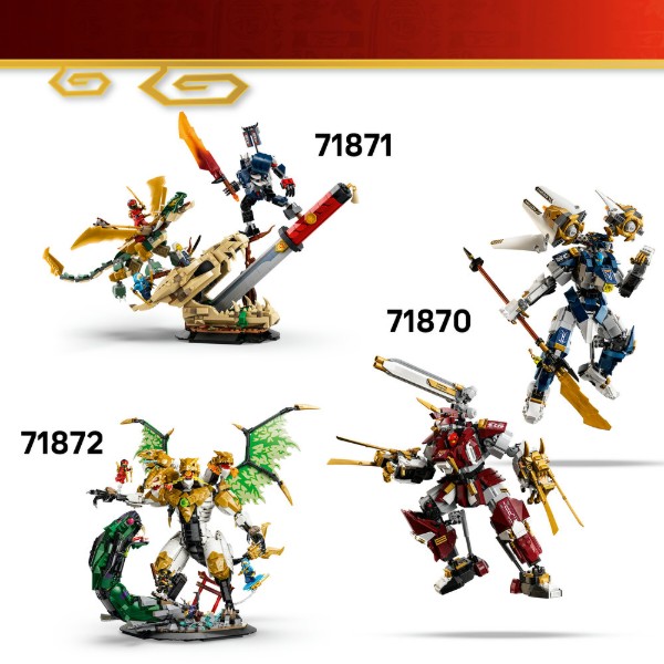 Фото - Конструктор LEGO  Ninjago Близнюки роботи-Титани (71870)