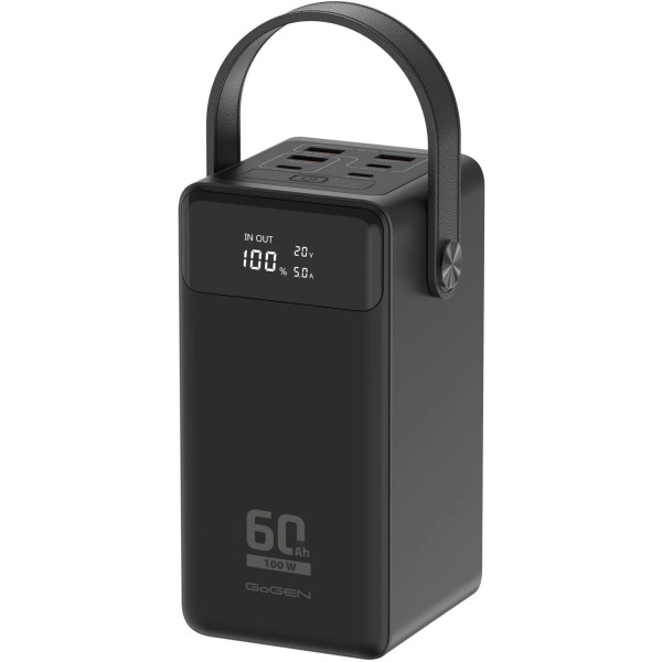 Фото - Батарея мобильная Gogen Powerbank 60000 mAh PD 100 W (GOGPB600002B)