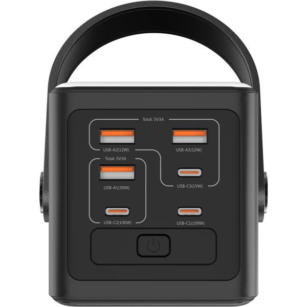 Фото - Батарея мобильная Gogen Powerbank 60000 mAh PD 100 W (GOGPB600002B)