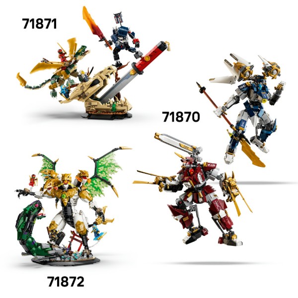 Фото - Конструктор LEGO  Ninjago Близнюки роботи-Титани (71870)