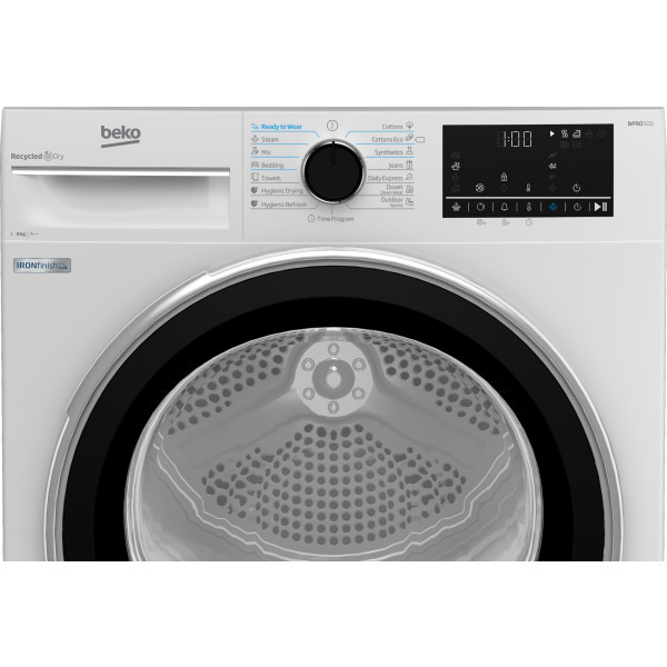 Фото - Комплект техники Beko Стиральная машина с фронтальной загрузкой + Сушильная машина Beko B5WFU69415WPBB + B5T69233