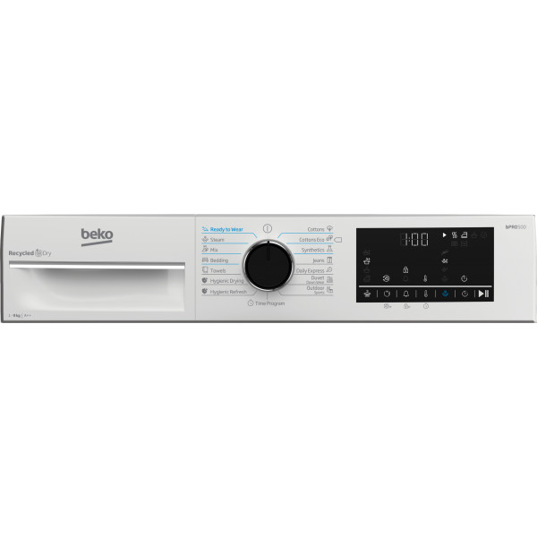 Фото - Комплект техники Beko Стиральная машина с фронтальной загрузкой + Сушильная машина Beko B5WFU69415WPBB + B5T69233
