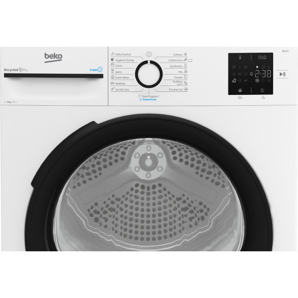 Фото - Комплект техніки Beko Пральна машина з фронтальним завантаженням + Сушильна машина + Комплект кріплень для встановлення в колону Beko BM1WFSU36233WPBB + BM3T37239WB + NPSKW