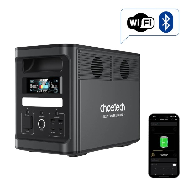 Фото - Зарядная станция универсальная Choetech BS065 (1800W, 1536Wh, Wi-Fi)