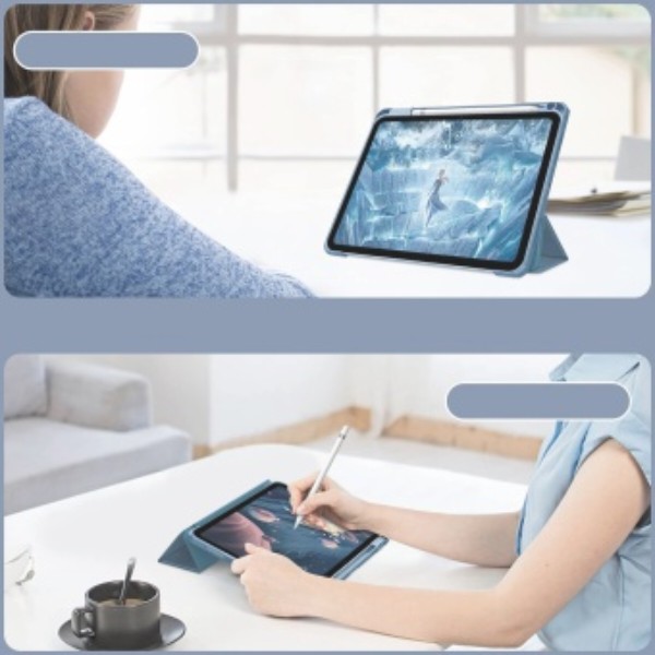 Фото - Чохол для планшета BeCover Soft Edge TPU з кріпленням Apple Pencil for Apple iPad Air (4/5) 2020/2022 10.9'' Blue Haze (711697)