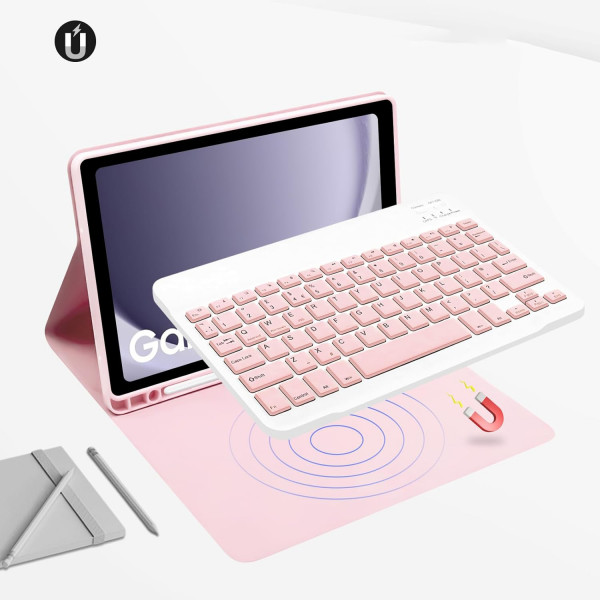 Фото - Чехол-клавиатура для планшета BeCover for Samsung Galaxy Tab A9 SM-X115 8.7" Pink (712359)