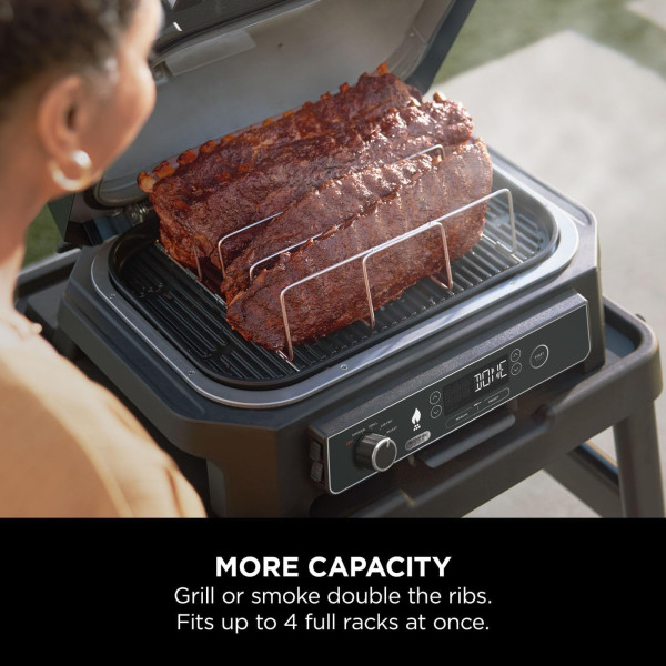 Фото - Решітка для гриль-барбекю Ninja для ребер Woodfire XL для OG850EU/OG901EU (XSKOGXLRBRKEU)