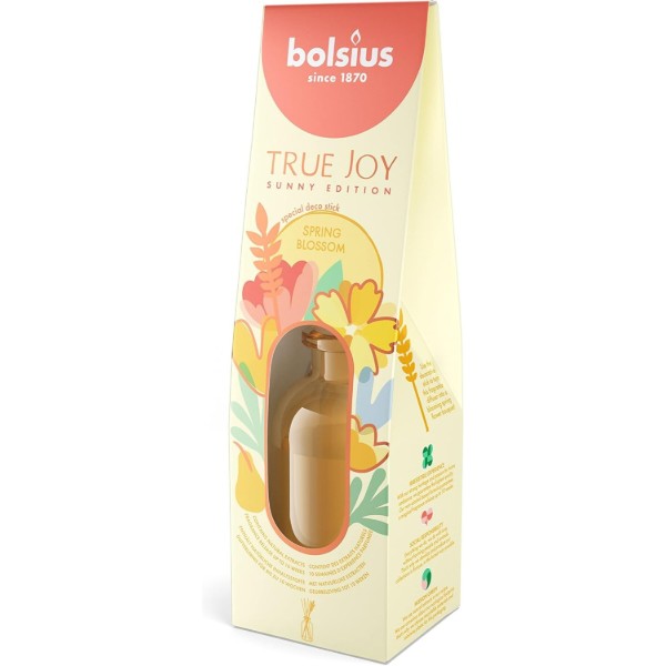Фото - Аромадиффузор Bolsius True Joy Daffodil 80 мл с палочками, аромат Весеннее цветение 566712