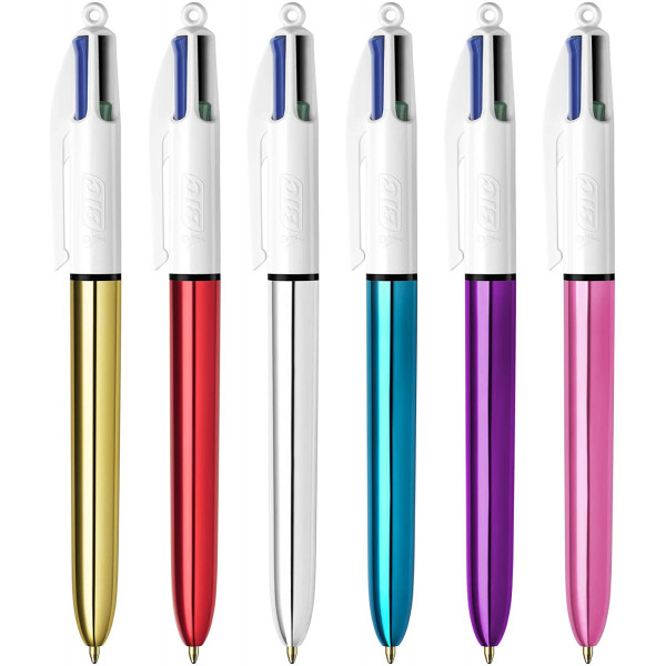 Фото - Ручка BIC 4 Colour Shine Silver (3086123310384)