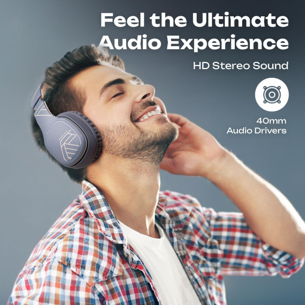 Фото - Навушники повнорозмірні бездротові PowerLocus P7 Asphalt Grey (pwl-p7-asphalt grey)