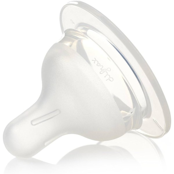 Фото - Середній потік соска дитяча силіконова Difrax S-bottle Natural 2 шт (672)
