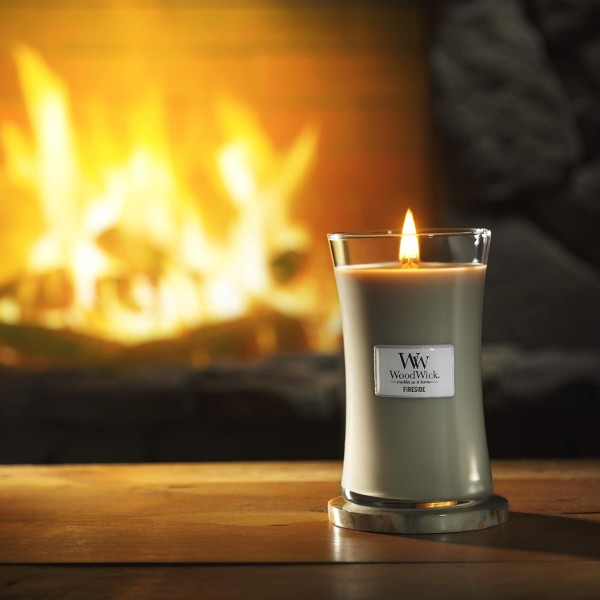 Фото - Свеча стекло Woodwick Large Fireside (Камин) 609г (93106E)
