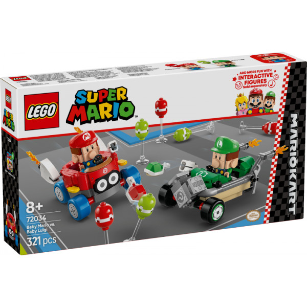 Фото - Конструктор LEGO Super Mario™ Mario Kart™ – Baby Mario vs. Baby Luigi (72034)