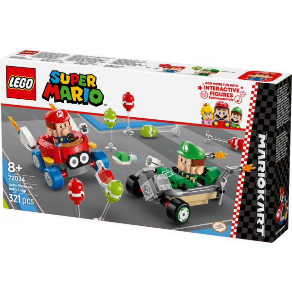 Фото - Конструктор LEGO Super Mario™ Mario Kart™ – Baby Mario vs. Baby Luigi (72034)