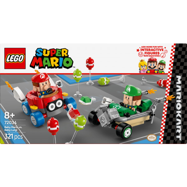 Фото - Конструктор LEGO Super Mario™ Mario Kart™ – Baby Mario vs. Baby Luigi (72034)