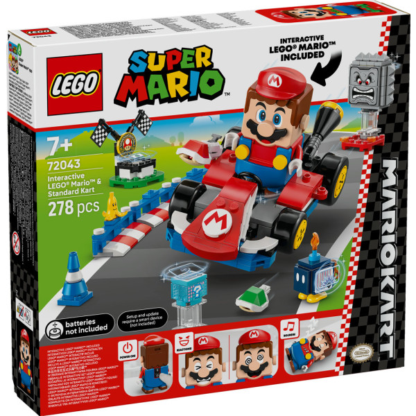 Фото - Конструктор LEGO  Super Mario™ Mario Kart™ – Interactive LEGO® Mario™ та Standard Kart (72043)