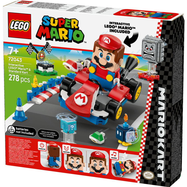 Фото - Конструктор LEGO  Super Mario™ Mario Kart™ – Interactive LEGO® Mario™ та Standard Kart (72043)