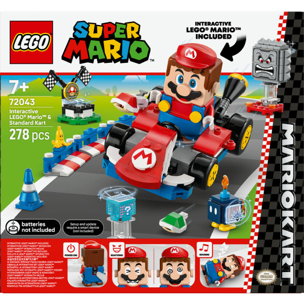 Фото - Конструктор LEGO  Super Mario™ Mario Kart™ – Interactive LEGO® Mario™ та Standard Kart (72043)
