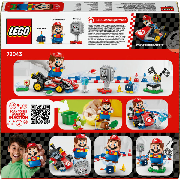 Фото - Конструктор LEGO  Super Mario™ Mario Kart™ – Interactive LEGO® Mario™ та Standard Kart (72043)