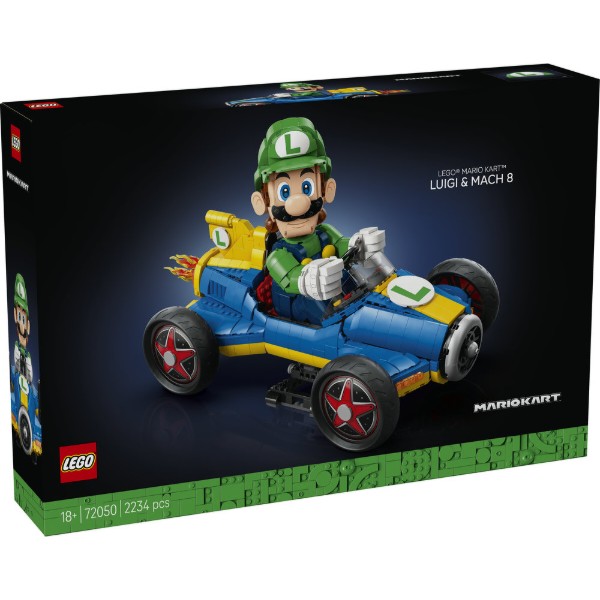 Фото - Конструктор LEGO Super Mario Mario Kart™ — Luigi и Mach 8 (72050)