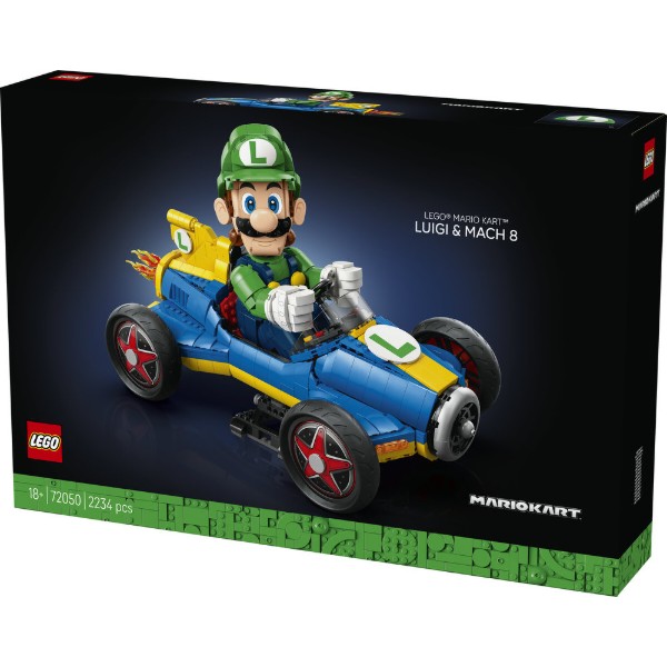 Фото - Конструктор LEGO Super Mario Mario Kart™ — Luigi и Mach 8 (72050)