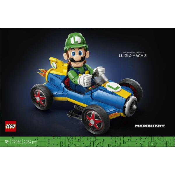 Фото - Конструктор LEGO Super Mario Mario Kart™ — Luigi и Mach 8 (72050)