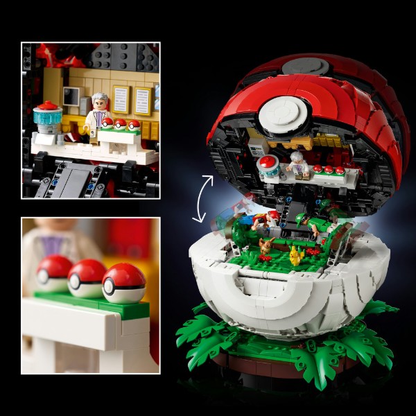 Фото - Конструктор LEGO Pokémon Покебол со знаковыми моментами работы Тренеров (72154)