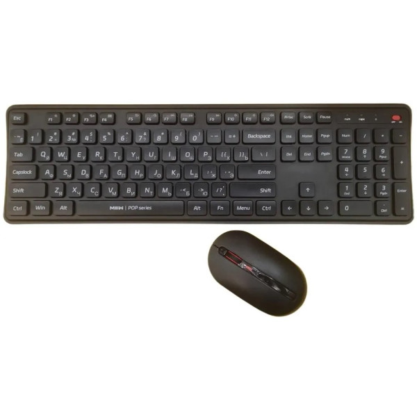 Фото - Клавіатура + миша бездротова Xiaomi MiiiW Keyboard and Mouse Combo Gen 3 PB03 Black (MW24PB03) UA
