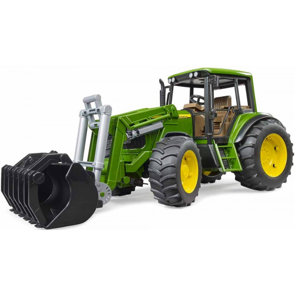 Фото - Наземна будівельна техніка BRUDER Трактор John Deere 6920 з навантажувачем (02052)