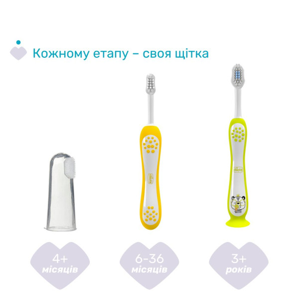 Фото - Зубная щетка мануальная детская Chicco 3-6 лет 2 шт. (девочка) (12084.00)