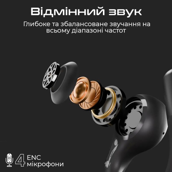 Фото - Наушники вкладыши беспроводные TWS HiFuture vibemate.latte