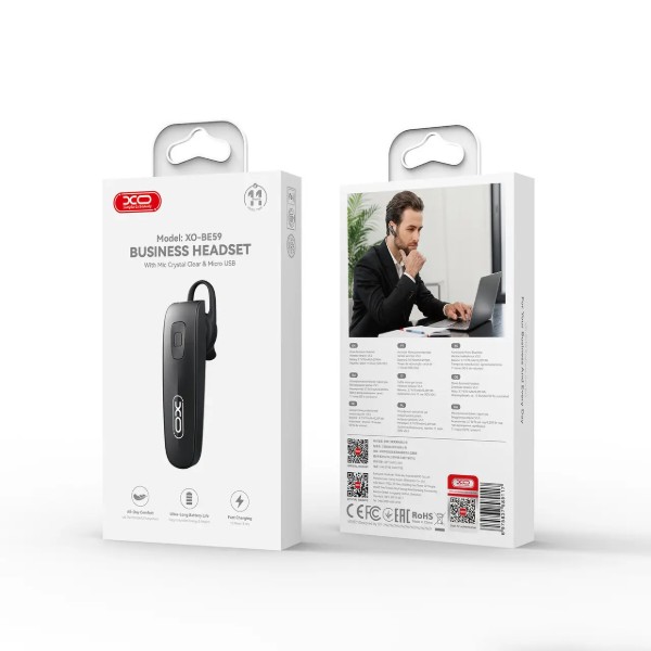 Фото - Bluetooth-гарнитура XO BE59.black
