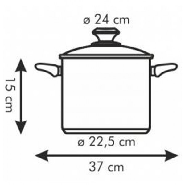 Фото - Каструля tescoma 728024 Presto 24 см