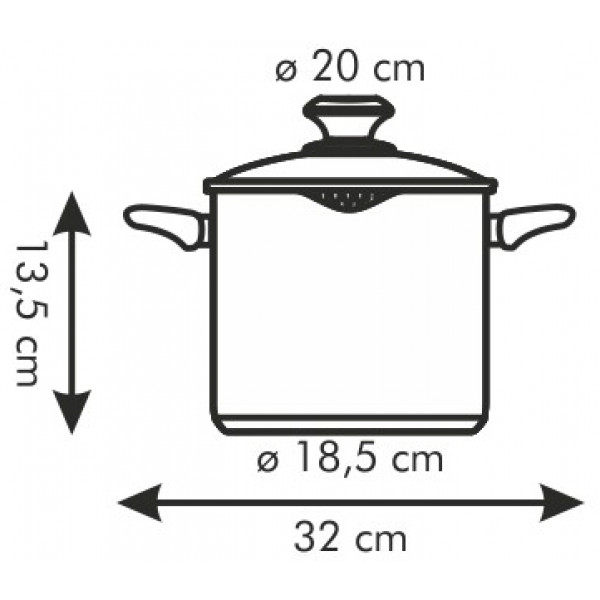 Фото - Кастрюля tescoma 728120 Presto 20 см