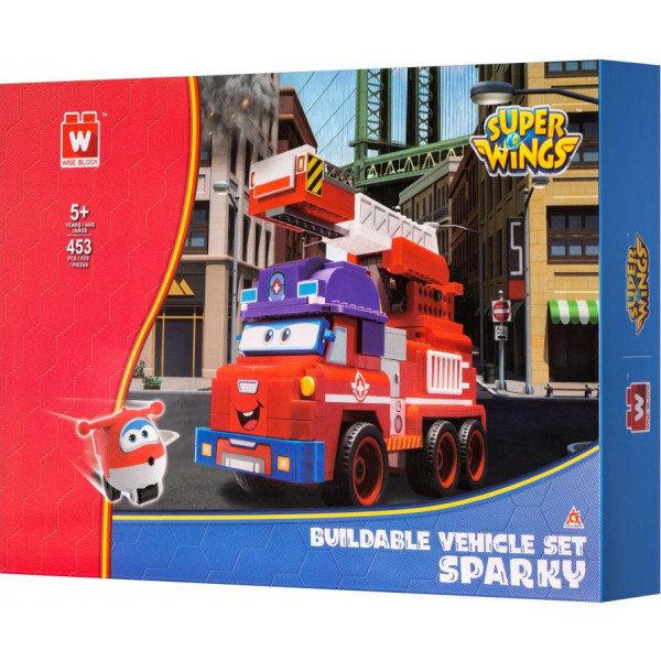 Фото - Пластиковий конструктор Super Wings Small Blocks Buildable Vehicle Set Sparky Спаркі (EU385011)