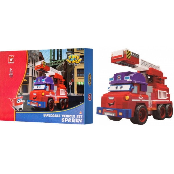 Фото - Пластиковий конструктор Super Wings Small Blocks Buildable Vehicle Set Sparky Спаркі (EU385011)