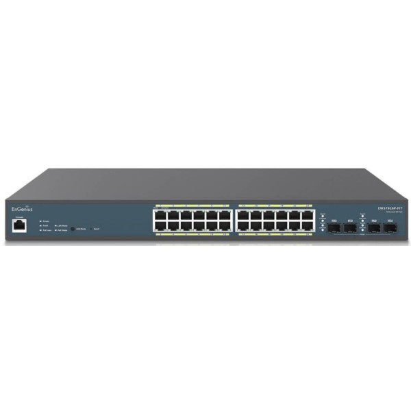 Фото - Коммутатор локальної мережі (Switch) EnGenius EWS7928P-FIT