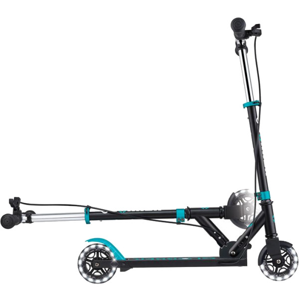 Фото - Двоколісний самокат Globber FLOW ELEMENT JUNIOR LIGHTS 
Black/Turquoise (729-105)