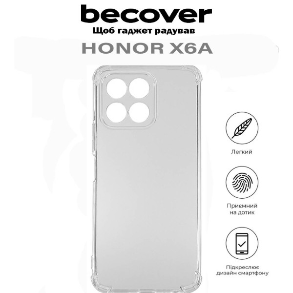 Фото - Чехол для смартфона BeCover Anti-Shock for Honor X6a Clear (710600)