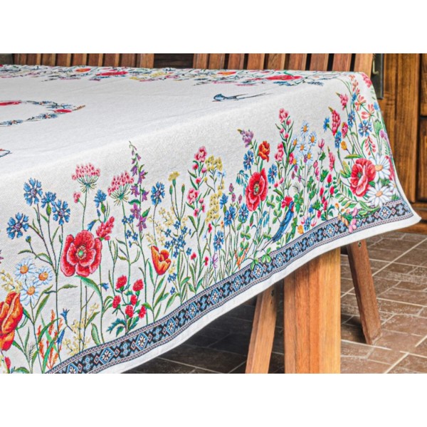 Фото - Скатерть прямоугольная Lefard Chamomille 140х320 см (732-174)